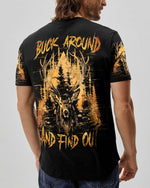 BLISSCORNERS BUCK AROUND AND FIND OUT DEER HUNTING ALL OVER PRINT