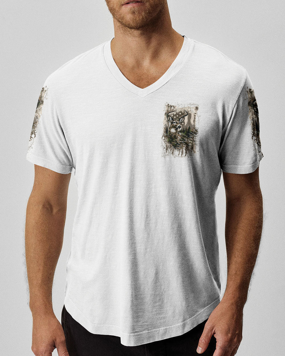 BLISSCORNERS AND INTO THE FOREST I GO DEER ALL OVER PRINT