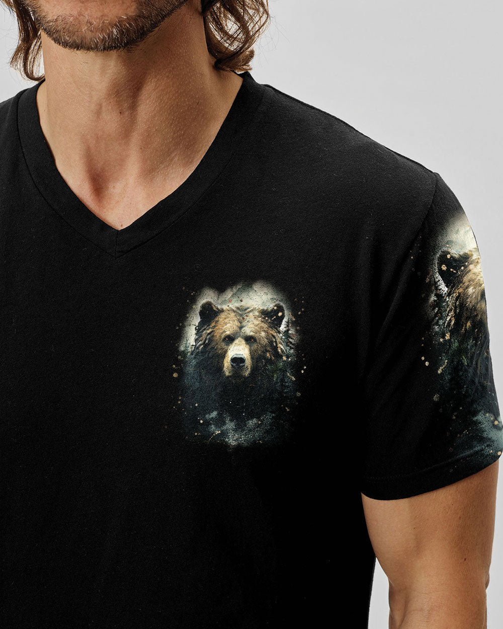 BLISSCORNERS STAY WILD AND FREE BEAR ALL OVER PRINT