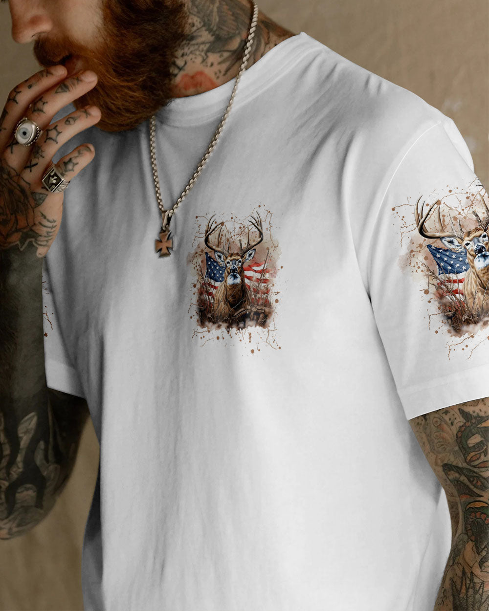 BLISSCORNERS THE CLOSER I GET TO NATURE DEER HUNTING ALL OVER PRINT