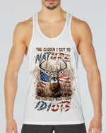 BLISSCORNERS THE CLOSER I GET TO NATURE DEER HUNTING ALL OVER PRINT