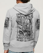 BLISSCORNERS I WASN'T BORN IN THE WOODS DEER HUNTING ALL OVER PRINT