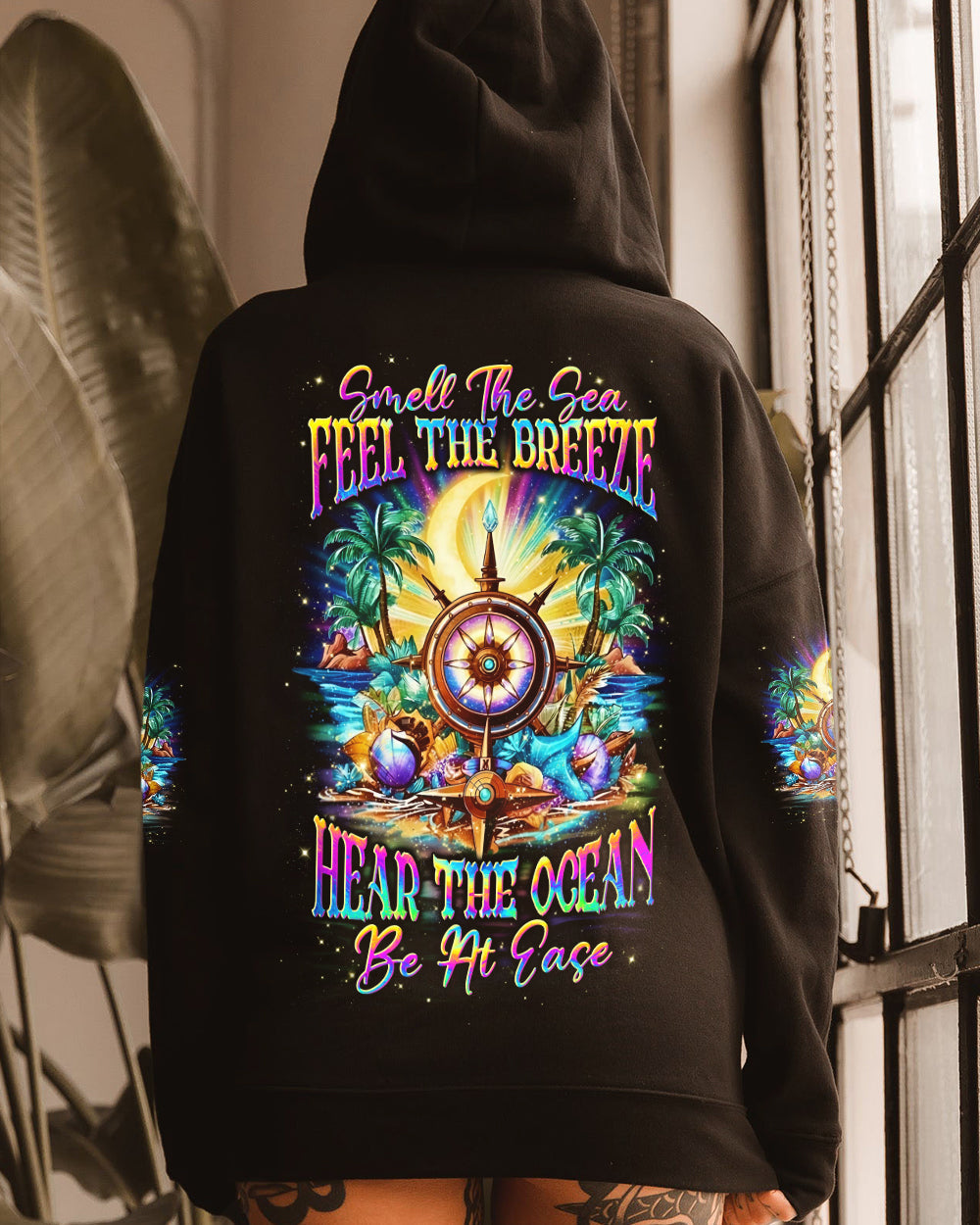 BLISSCORNERS SMELL THE SEA FEEL THE BREEZE ALL OVER PRINT