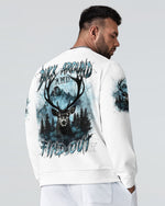 BLISSCORNERS BUCK AROUND AND FIND OUT DEER HUNTING ALL OVER PRINT