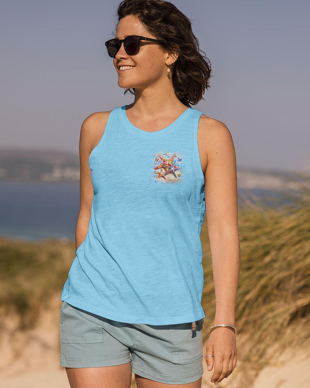 BLISSCORNERS SMELL THE SEA FEEL THE BREEZE STARFISH ALL OVER PRINT