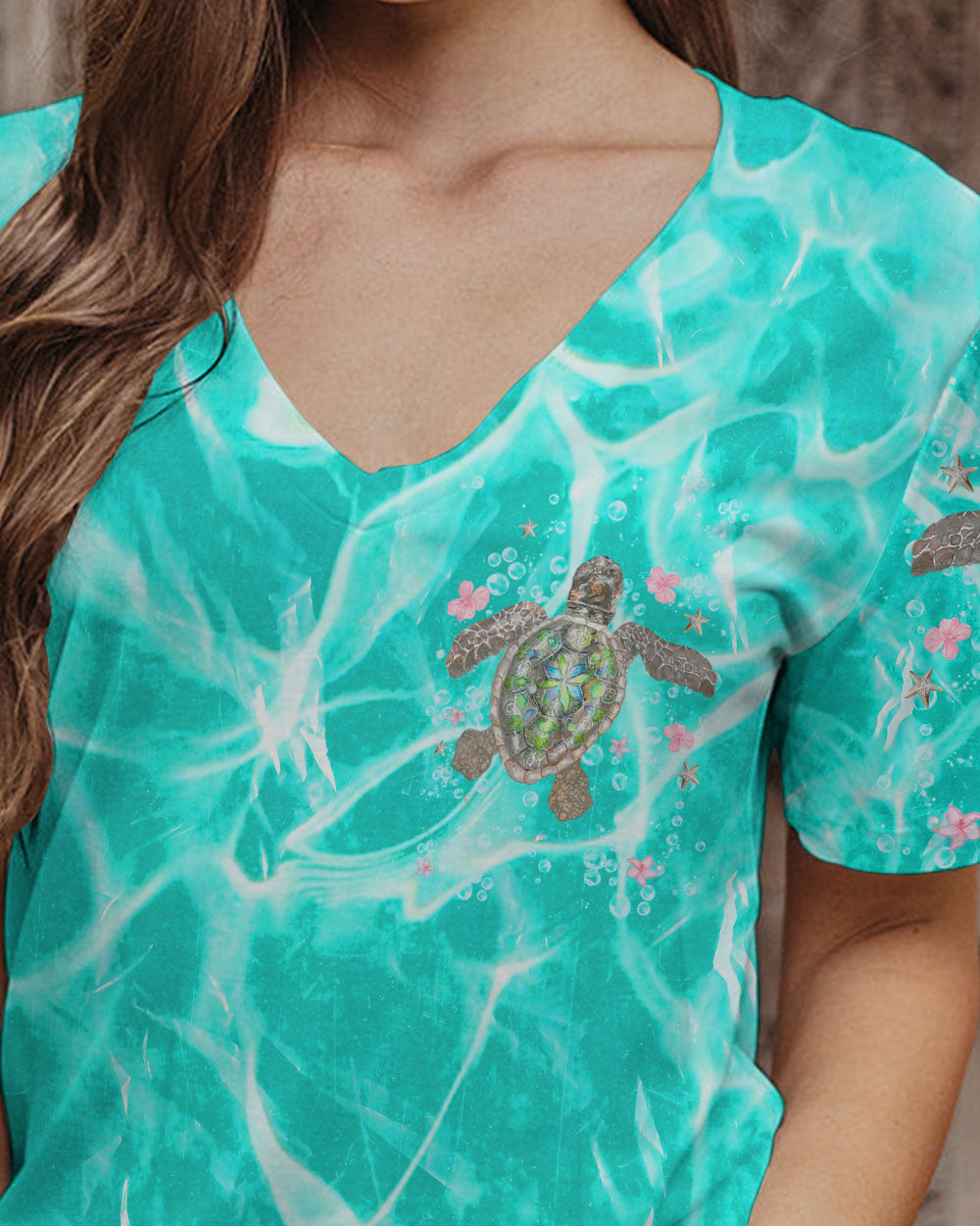 BLISSCORNERS LIVE IN THE SUNSHINE SWIM IN THE SEA TURTLE ALL OVER PRINT