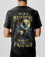 BLISSCORNERS HELLO DARKNESS MY OLD FRIEND DEER ALL OVER PRINT