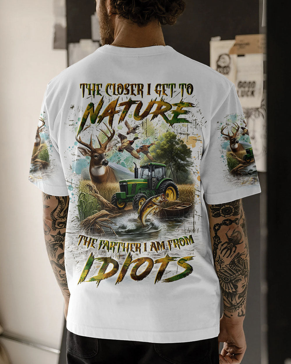 BLISSCORNERS THE CLOSER I GET TO NATURE HUNTING ALL OVER PRINT