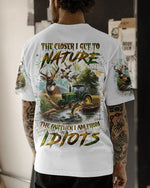 BLISSCORNERS THE CLOSER I GET TO NATURE HUNTING ALL OVER PRINT