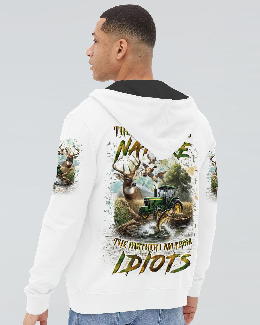 BLISSCORNERS THE CLOSER I GET TO NATURE HUNTING ALL OVER PRINT