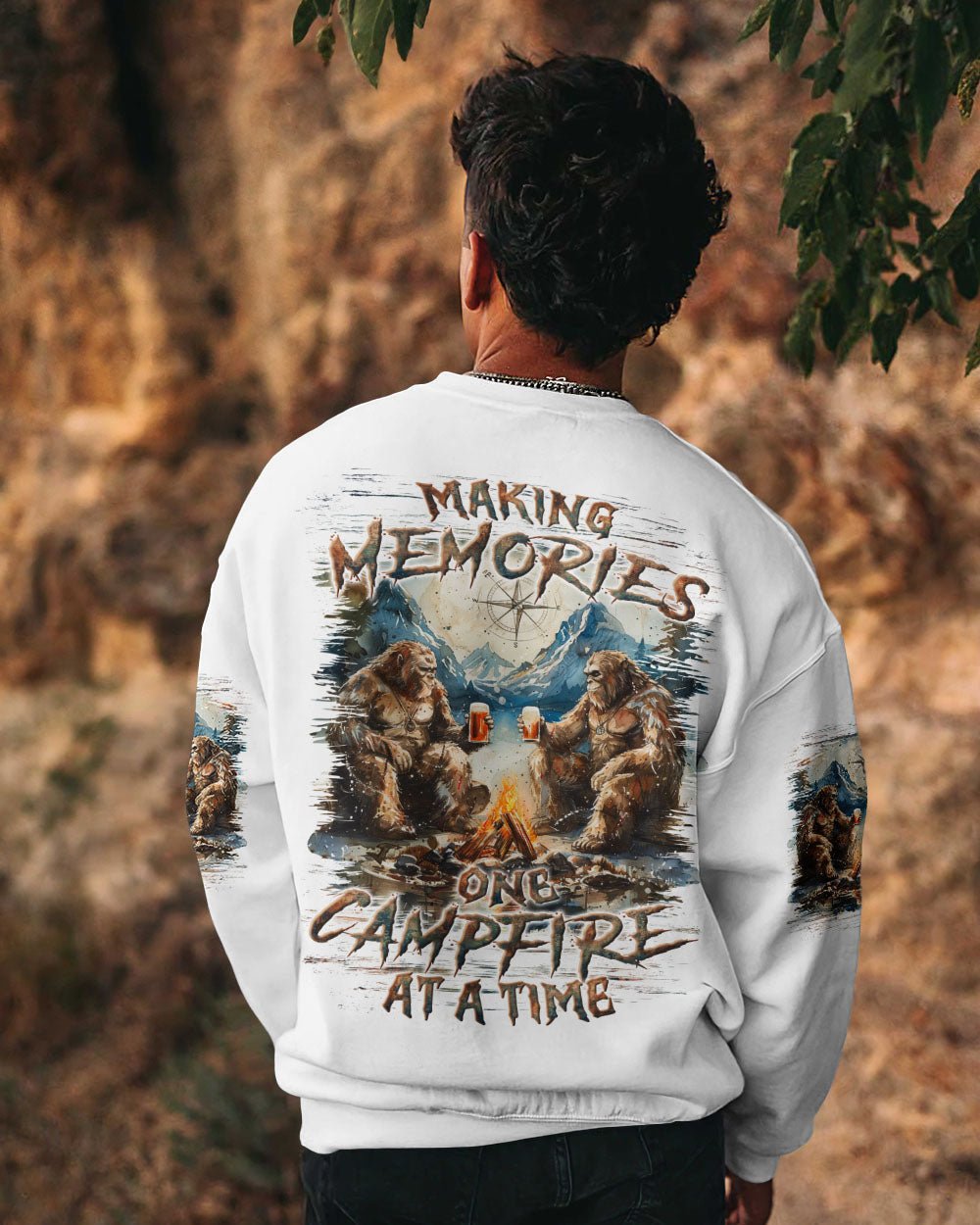 BLISSCORNERS MAKING MEMORIES ONE CAMPFIRE AT A TIME BIGFOOT ALL OVER PRINT
