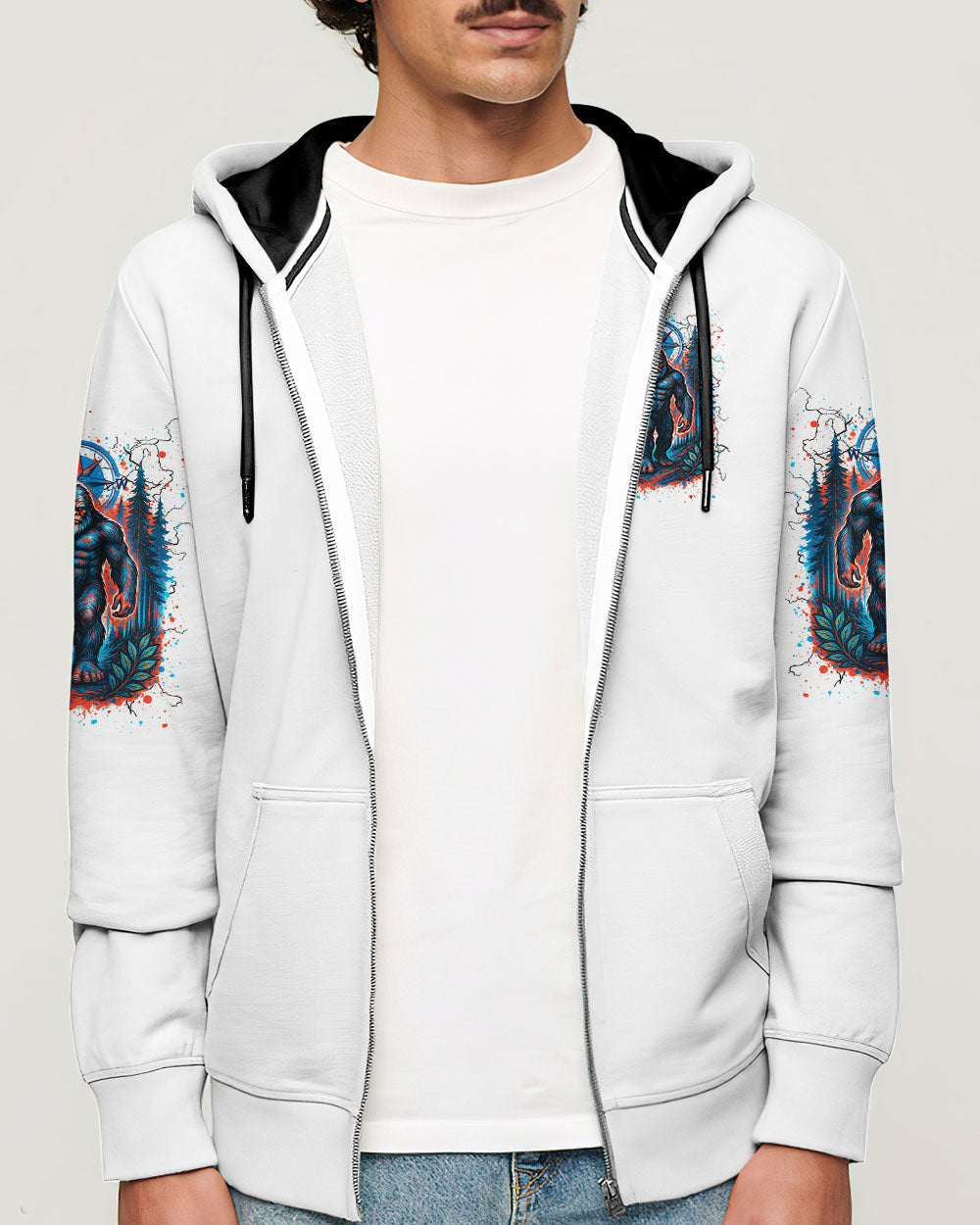 BLISSCORNERS NOT ALL WHO WANDER ARE LOST BIGFOOT ALL OVER PRINT