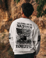 BLISSCORNERS THE CLOSER I GET TO NATURE DEER HUNTING ALL OVER PRINT