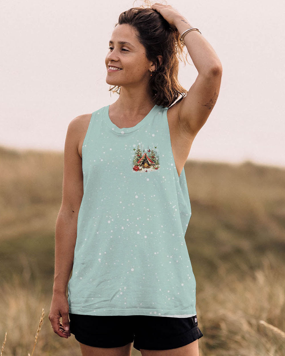 BLISSCORNERS MAKING MEMORIES ONE CAMPFIRE AT A TIME CHRISTMAS ALL OVER PRINT