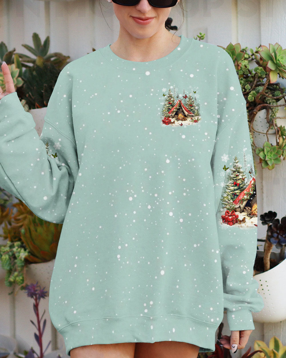 BLISSCORNERS MAKING MEMORIES ONE CAMPFIRE AT A TIME CHRISTMAS ALL OVER PRINT