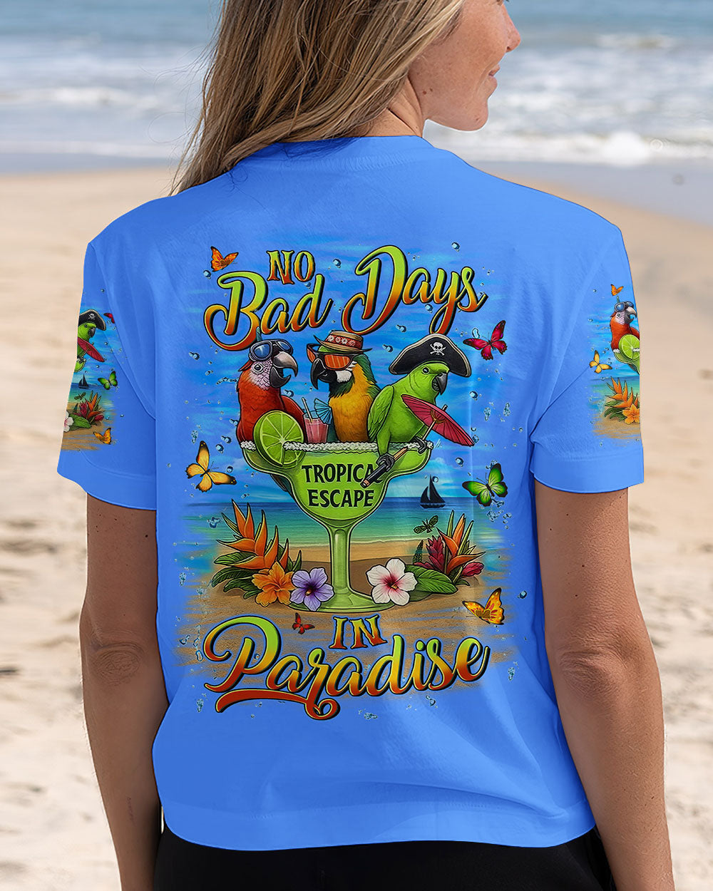 BLISSCORNERS NO BAD DAYS IN PARADISE ALL OVER PRINT