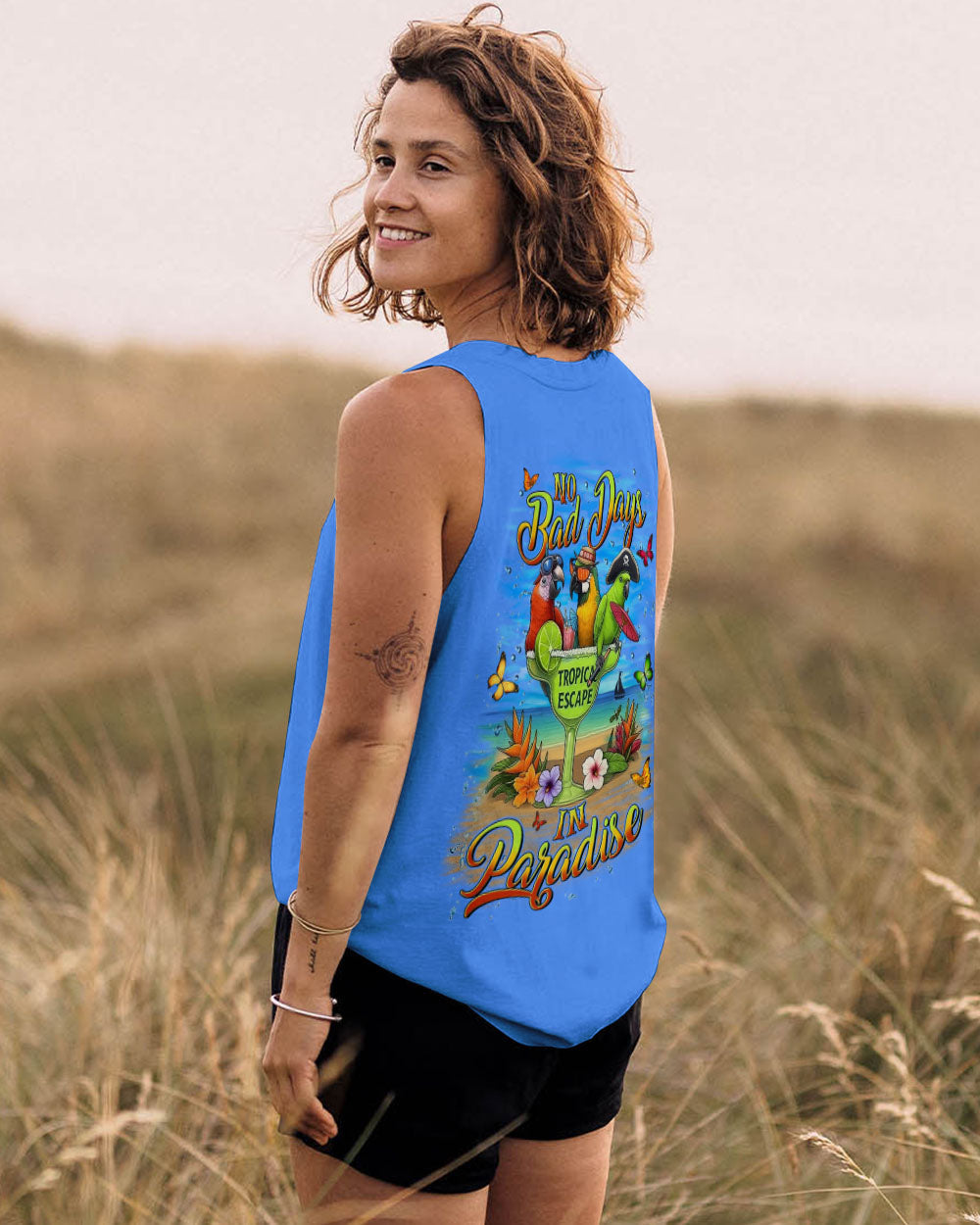 BLISSCORNERS NO BAD DAYS IN PARADISE ALL OVER PRINT