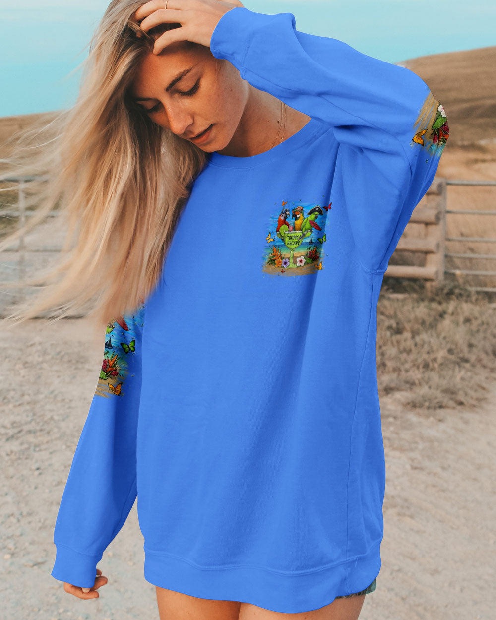BLISSCORNERS NO BAD DAYS IN PARADISE ALL OVER PRINT