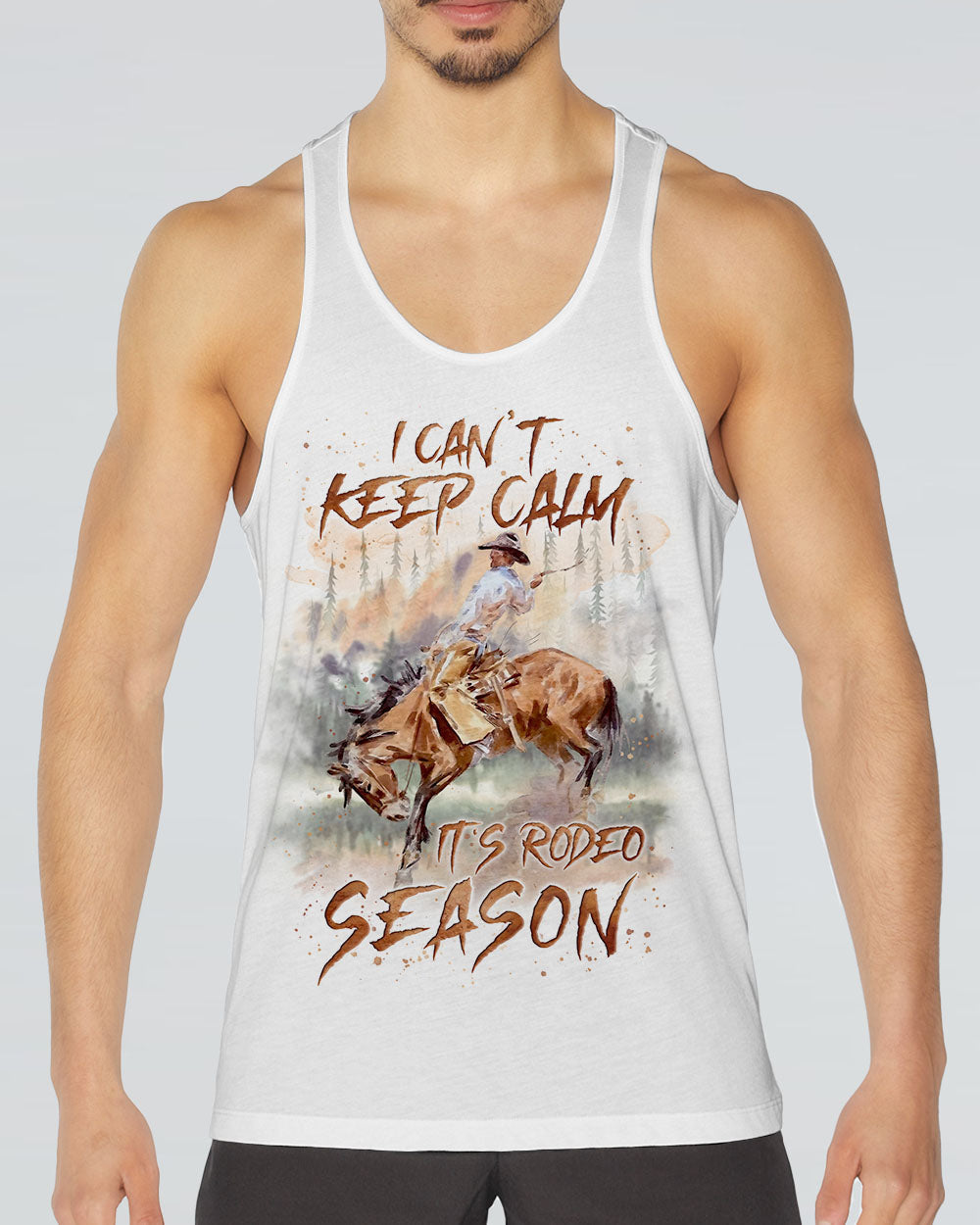 BLISSCORNERS I CAN'T KEEP CALM IT'S RODEO SEASON ALL OVER PRINT