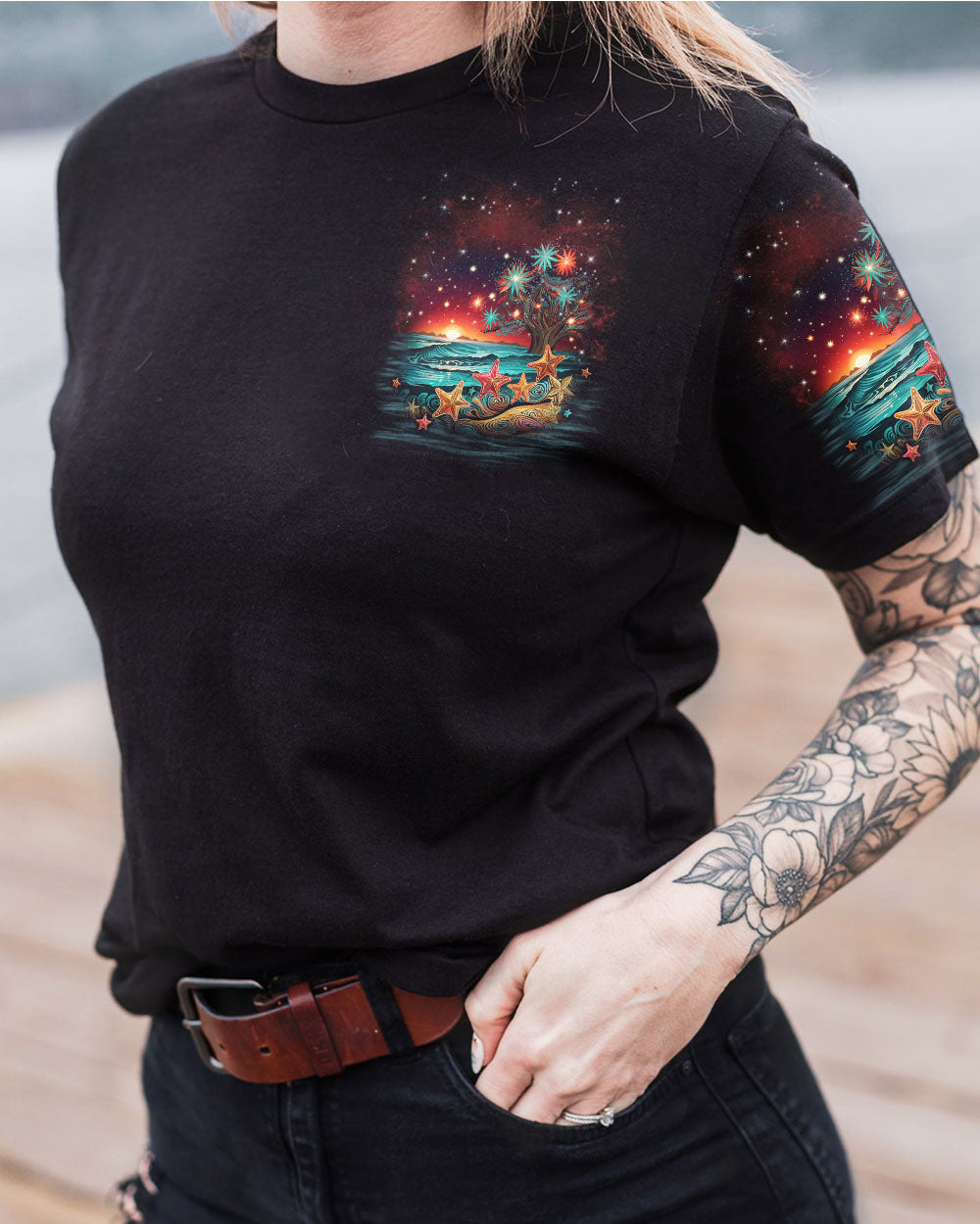 BLISSCORNERS THE OCEAN STIRS THE HEART ALL OVER PRINT