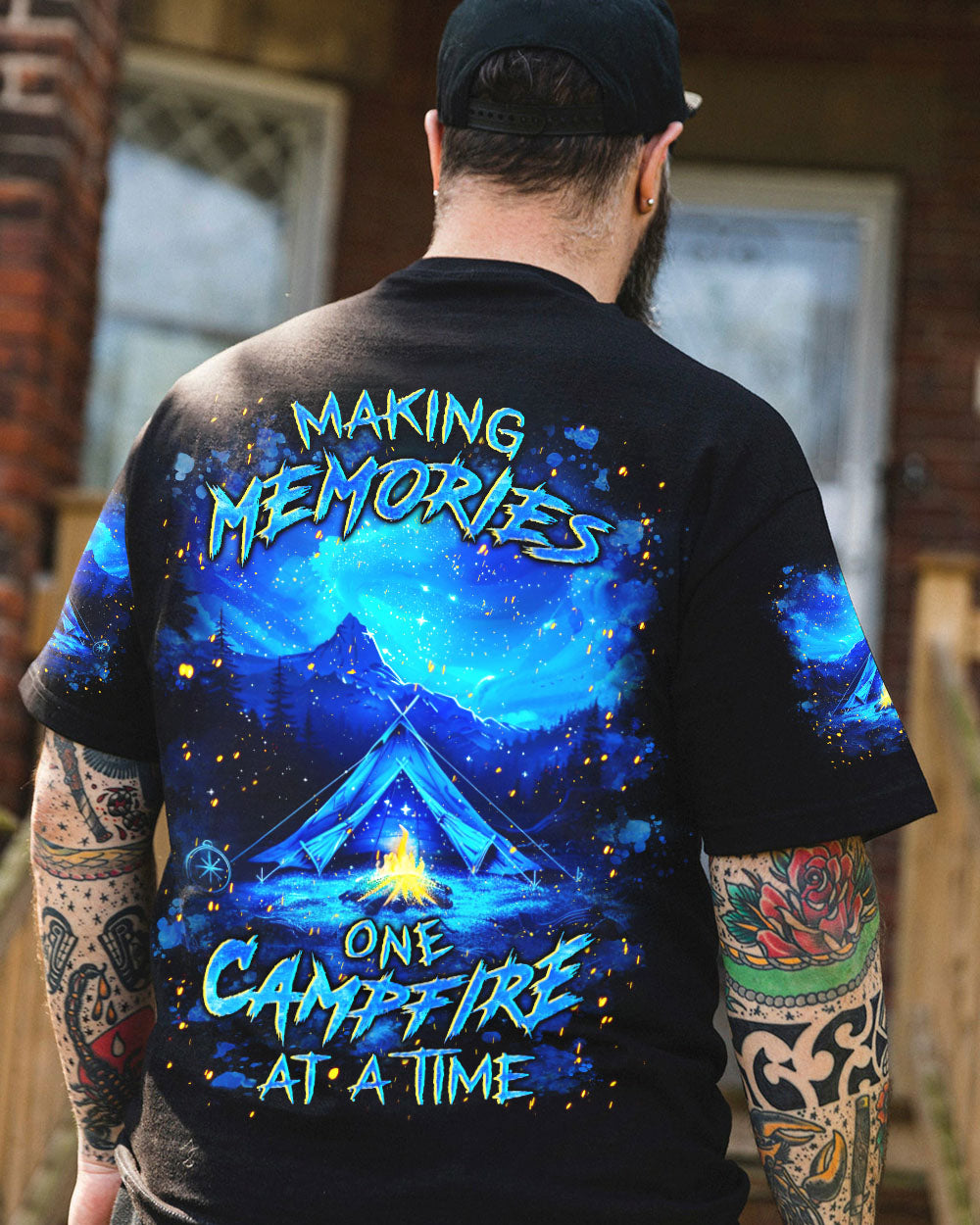 BLISSCORNERS MAKING MEMORIES ONE CAMPFIRE AT A TIME ALL OVER PRINT