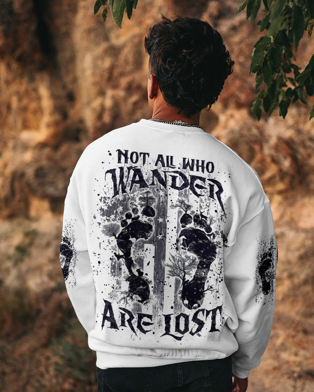 BLISSCORNERS NOT ALL WHO WANDER ARE LOST ALL OVER PRINT