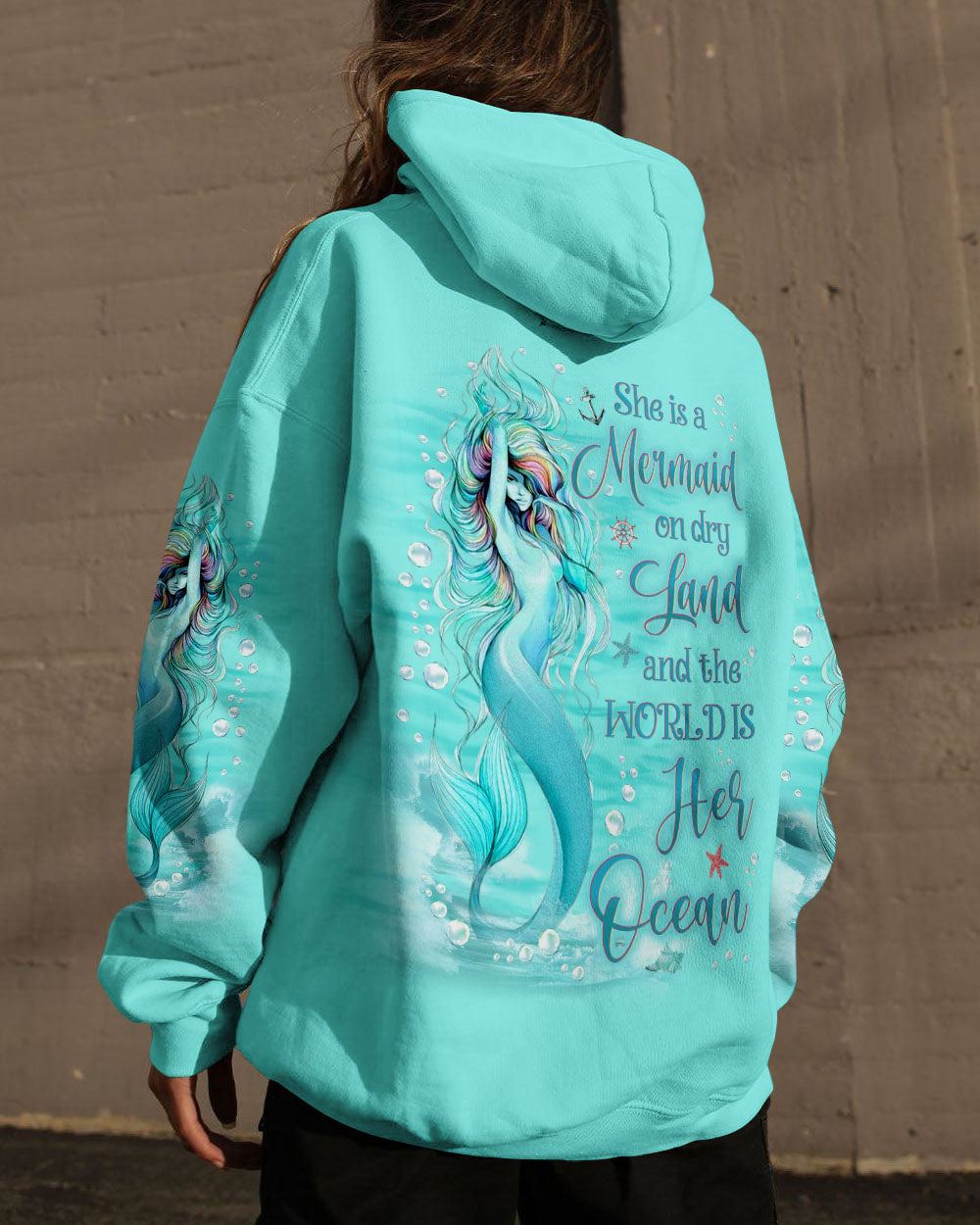 BLISSCORNERS SHE IS A MERMAID ALL OVER PRINT