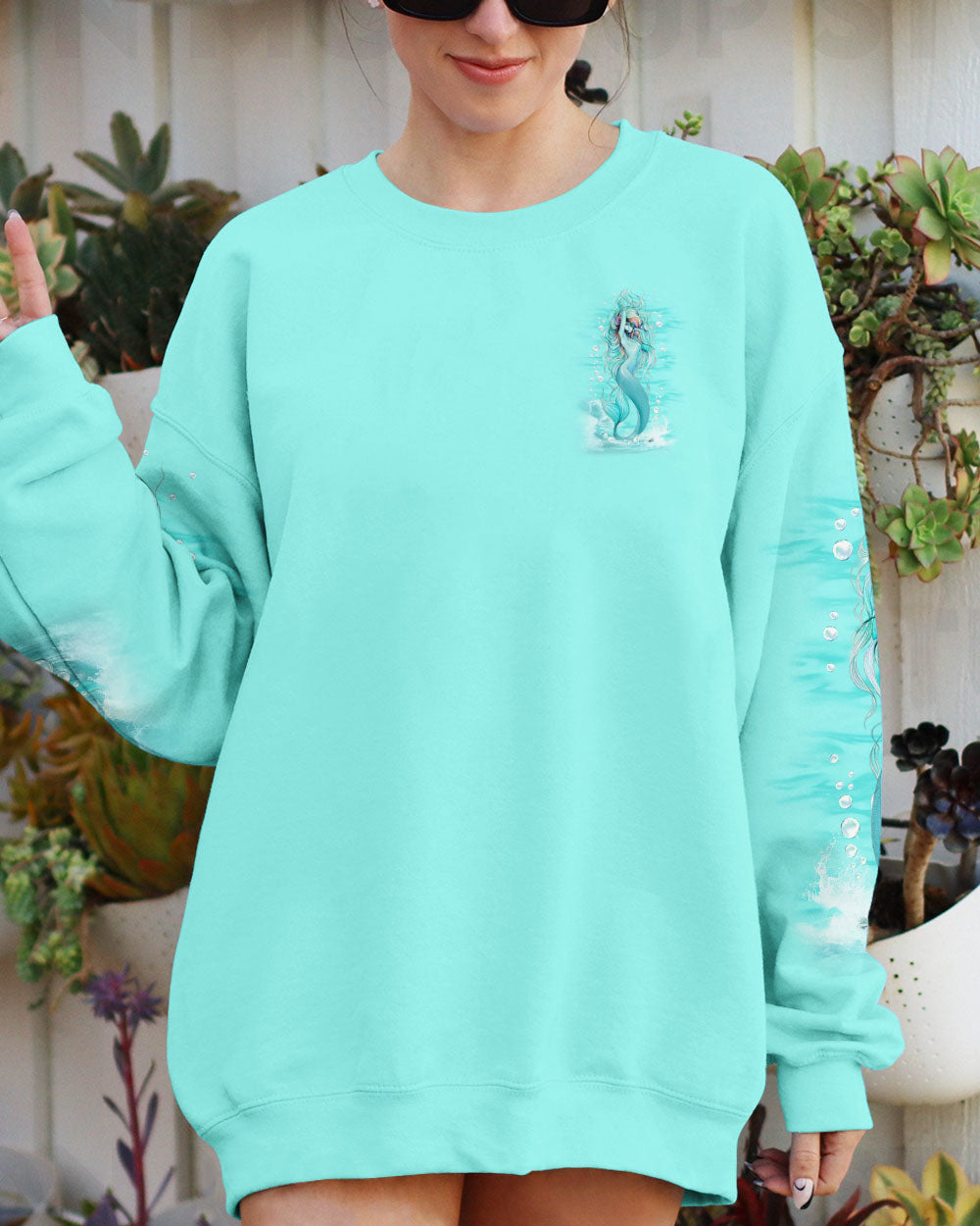 BLISSCORNERS SHE IS A MERMAID ALL OVER PRINT