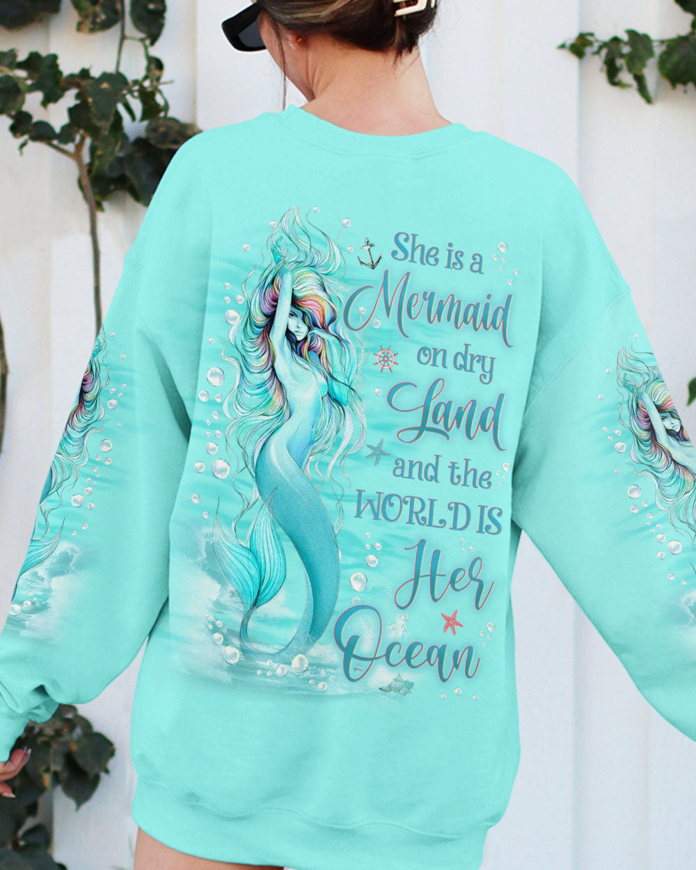 BLISSCORNERS SHE IS A MERMAID ALL OVER PRINT