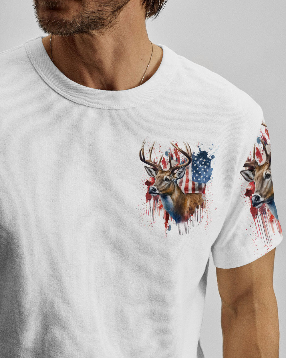 BLISSCORNERS THE CLOSER I GET TO NATURE DEER HUNTING ALL OVER PRINT