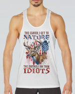 BLISSCORNERS THE CLOSER I GET TO NATURE DEER HUNTING ALL OVER PRINT