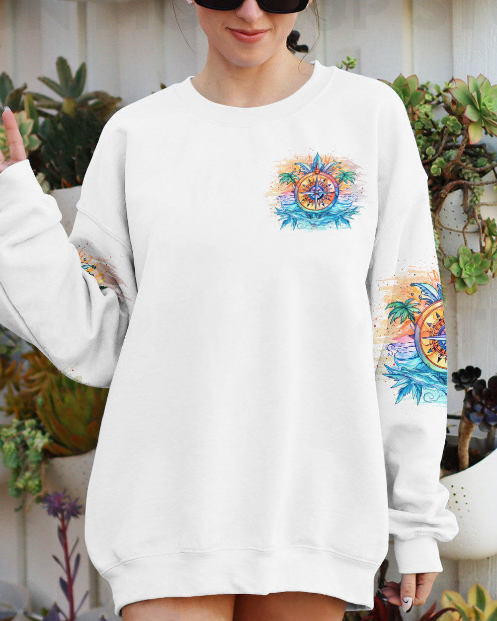 BLISSCORNERS SMELL THE SEA FEEL THE BREEZE ALL OVER PRINT