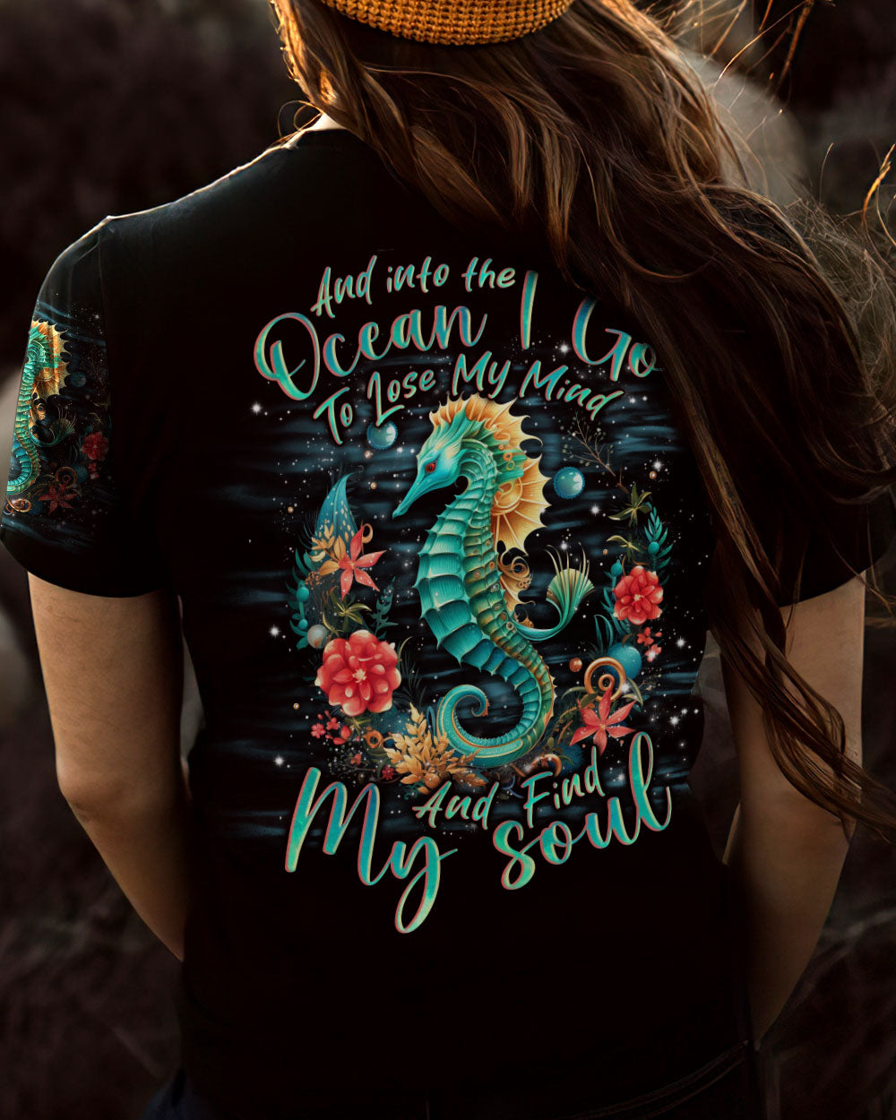 BLISSCORNERS INTO THE OCEAN SEAHORSE ALL OVER PRINT