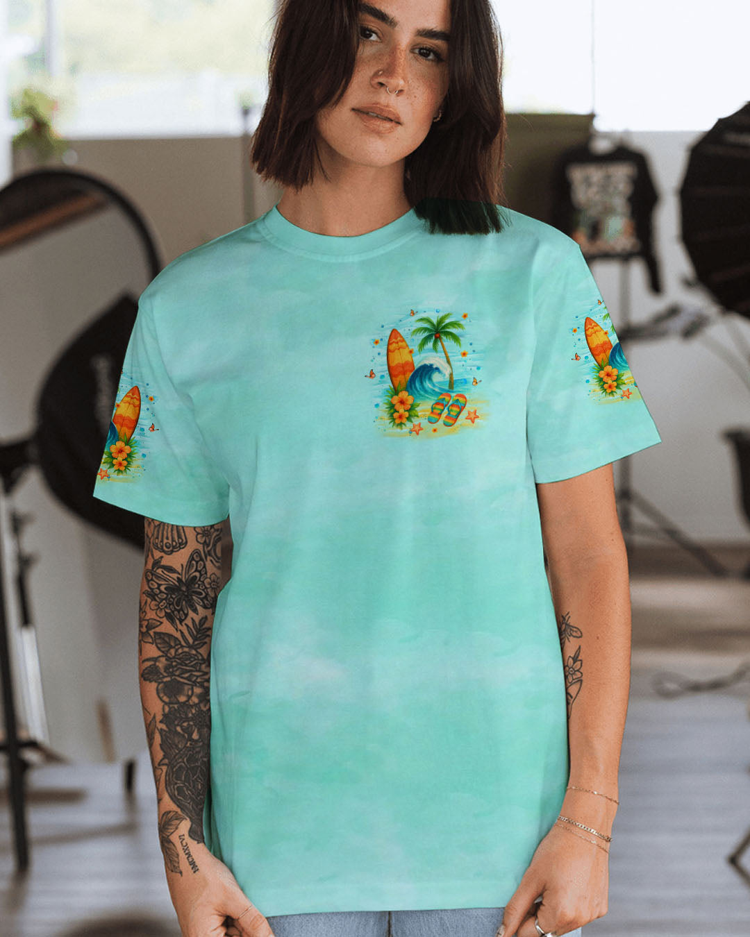 BLISSCORNERS MY HEART BEATS IN WAVES ALL OVER PRINT