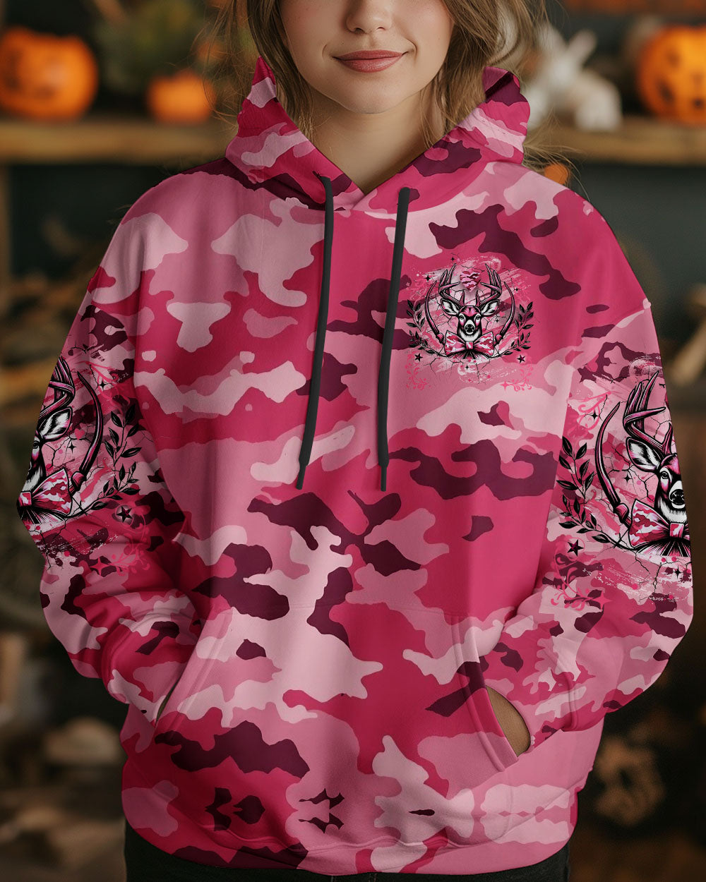 BLISSCORNERS PRETTY IN PINK HUNTING ALL OVER PRINT