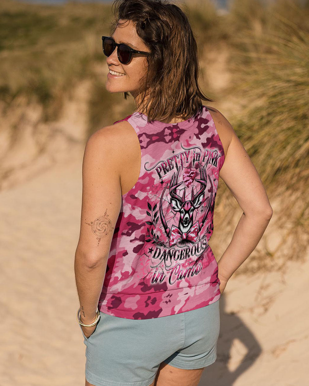 BLISSCORNERS PRETTY IN PINK HUNTING ALL OVER PRINT