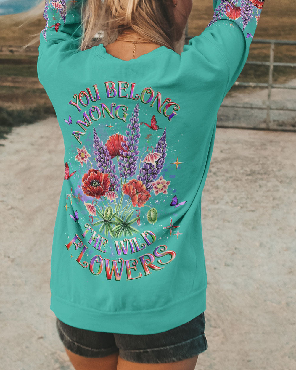 BLISSCORNERS YOU BELONG THE WILDFLOWERS ALL OVER PRINT