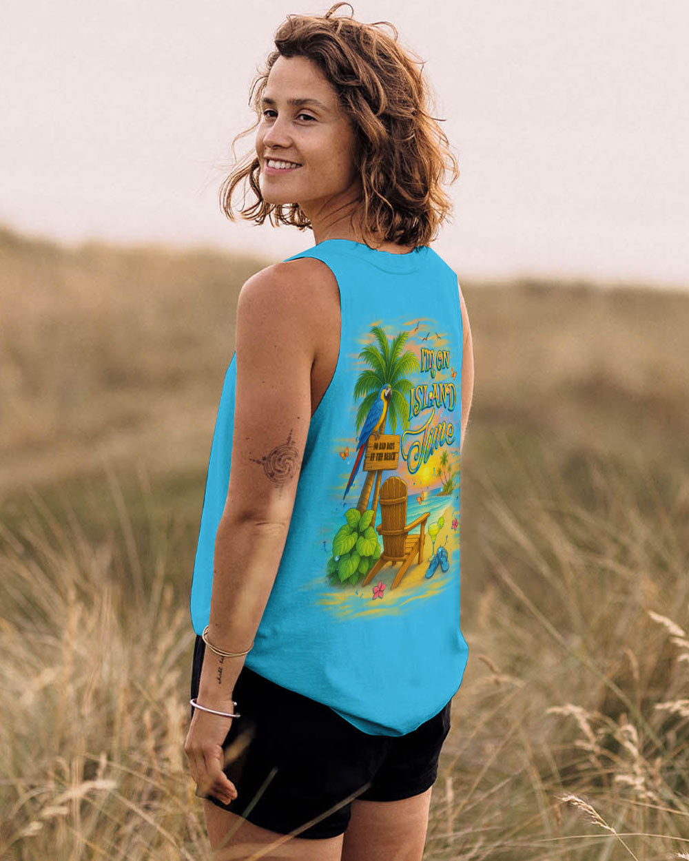 BLISSCORNERS I'M ON ISLAND TIME ALL OVER PRINT
