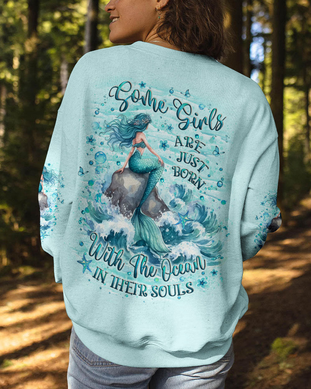 BLISSCORNERS SOME GIRLS ARE JUST BORN MERMAID ALL OVER PRINT