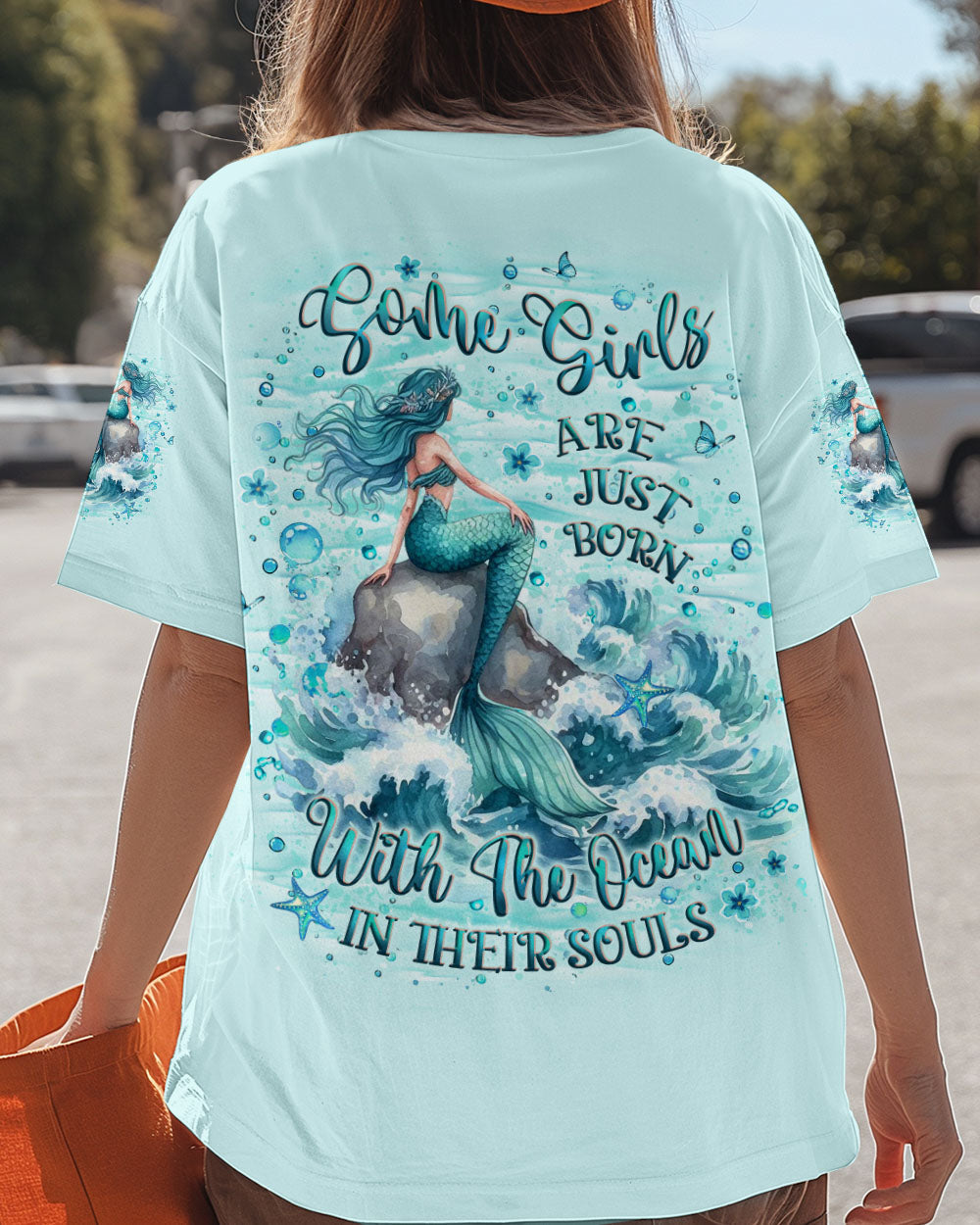 BLISSCORNERS SOME GIRLS ARE JUST BORN MERMAID ALL OVER PRINT