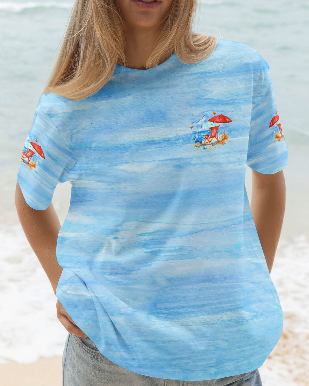 BLISSCORNERS SMELL THE SEA FEEL THE BREEZE ALL OVER PRINT
