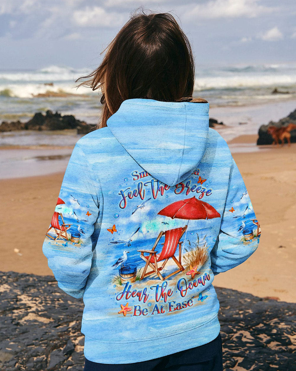 BLISSCORNERS SMELL THE SEA FEEL THE BREEZE ALL OVER PRINT