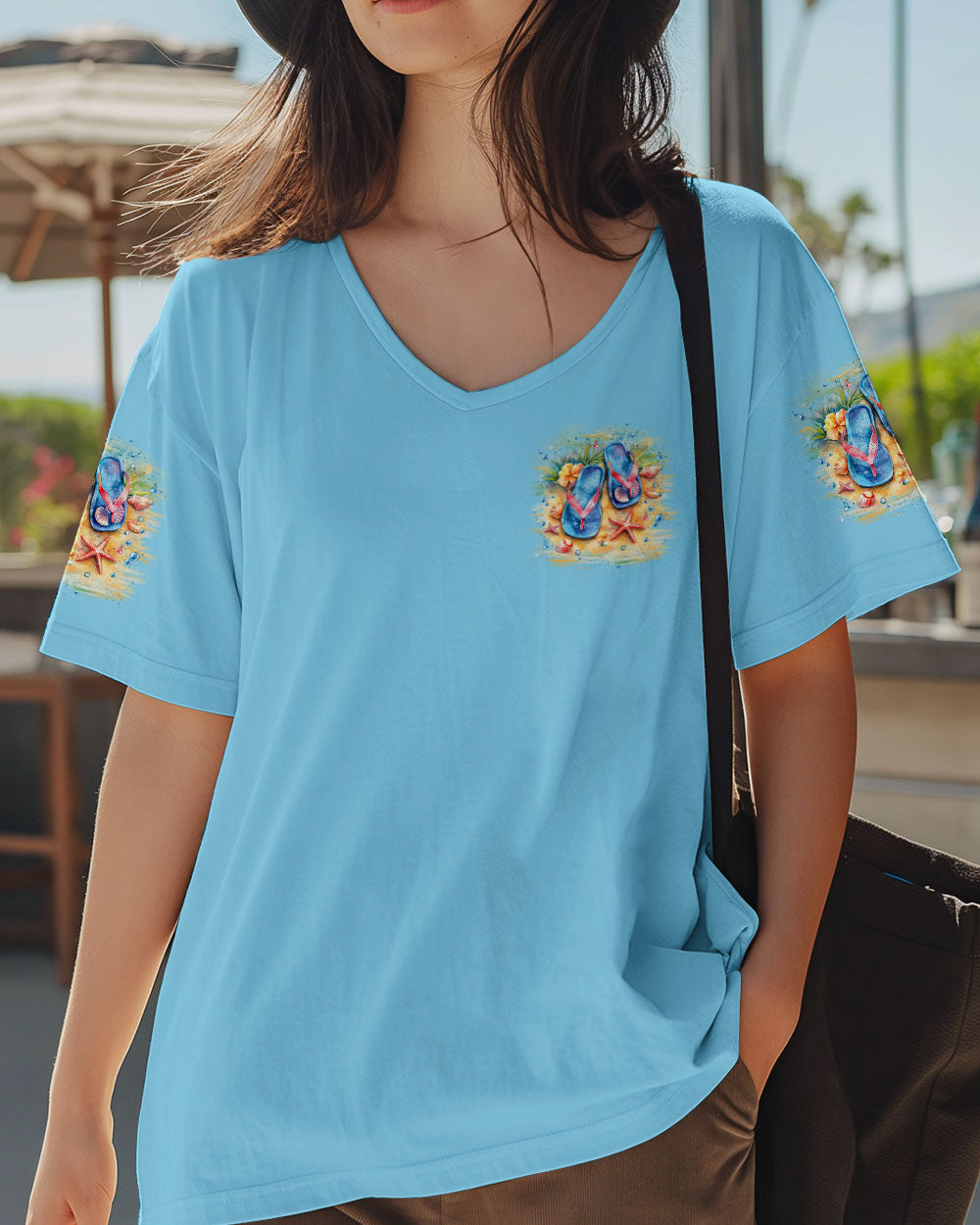 BLISSCORNERS LIFE IS BETTER IN FLIP-FLOPS AND SANDY TOES ALL OVER PRINT