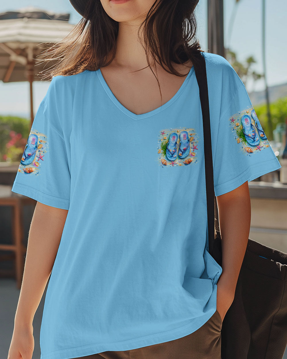 BLISSCORNERS HAPPINESS IS WALKING ON THE BEACH ALL OVER PRINT