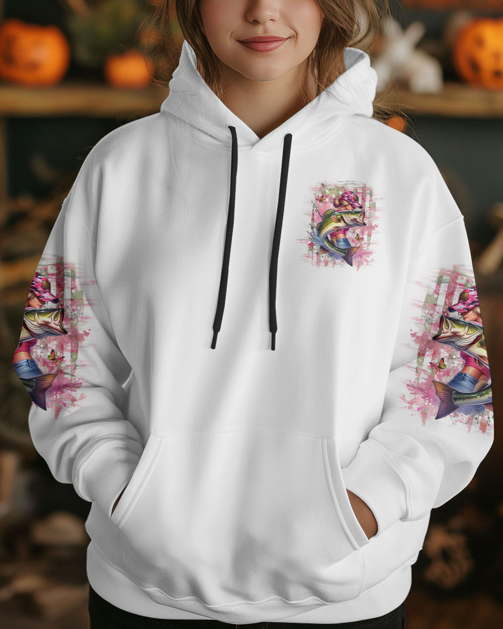 BLISSCORNERS REAL GIRLS FISH FISHING ALL OVER PRINT