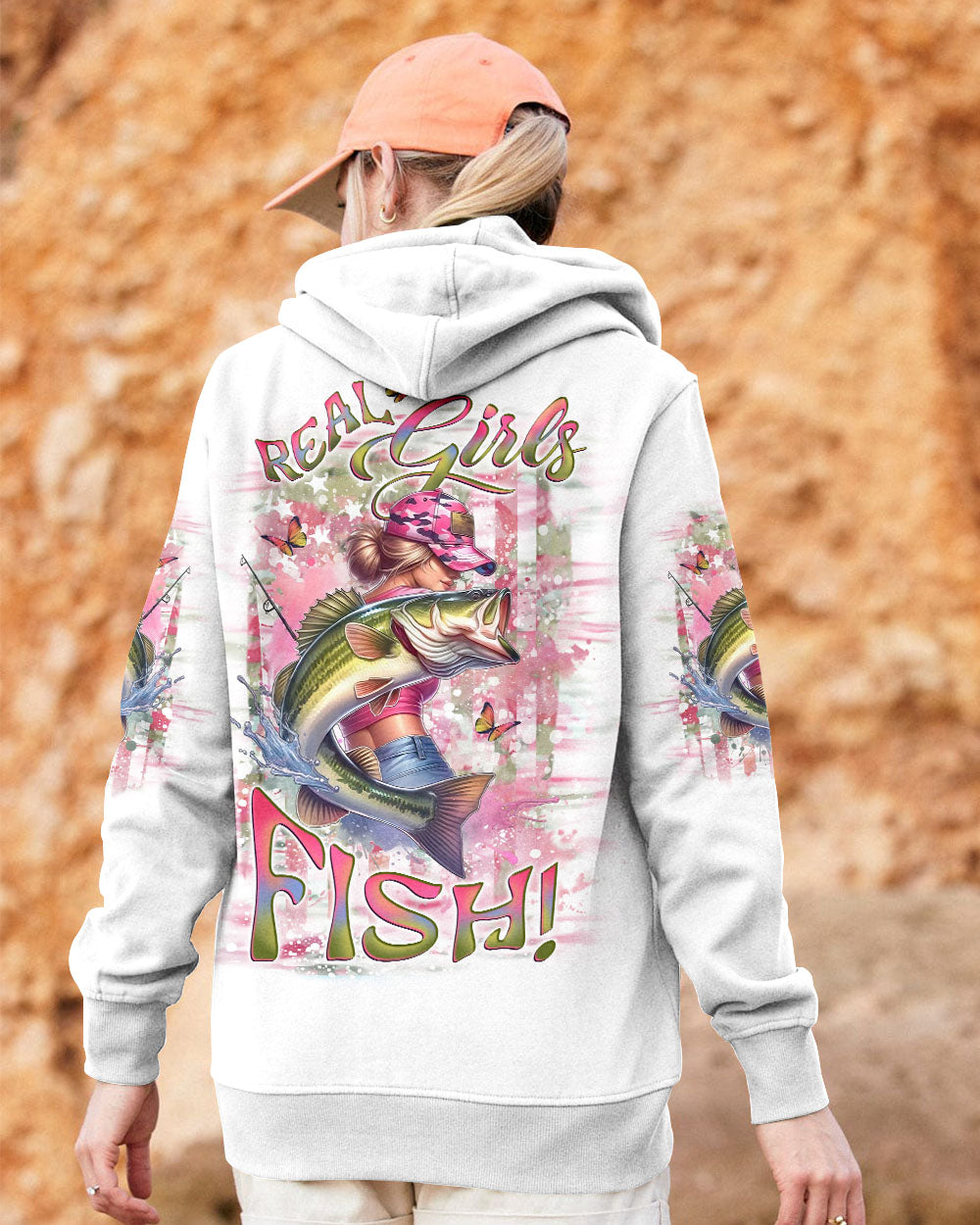 BLISSCORNERS REAL GIRLS FISH FISHING ALL OVER PRINT