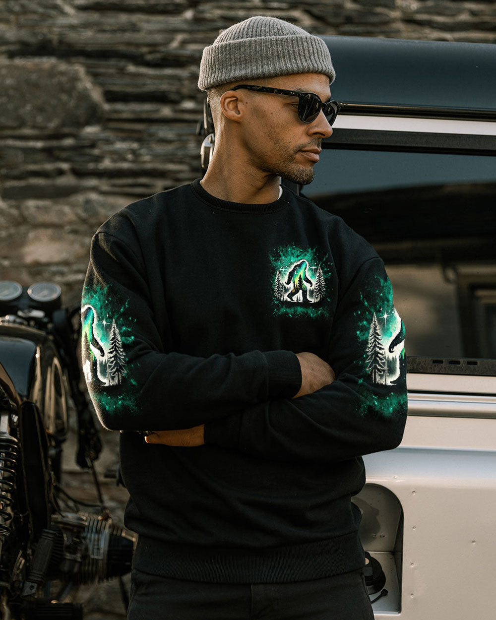 BLISSCORNERS (HOT DEAL) THE CLOSER I GET TO NATURE BIGFOOT ALL OVER PRINT -TLNT1111243