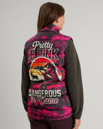 BLISSCORNERS PRETTY IN PINK HUNTING CAMO PUFFER JACKET