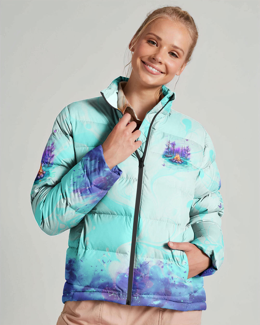 BLISSCORNERS MAKING MEMORIES ONE CAMPFIRE AT A TIME PUFFER JACKET