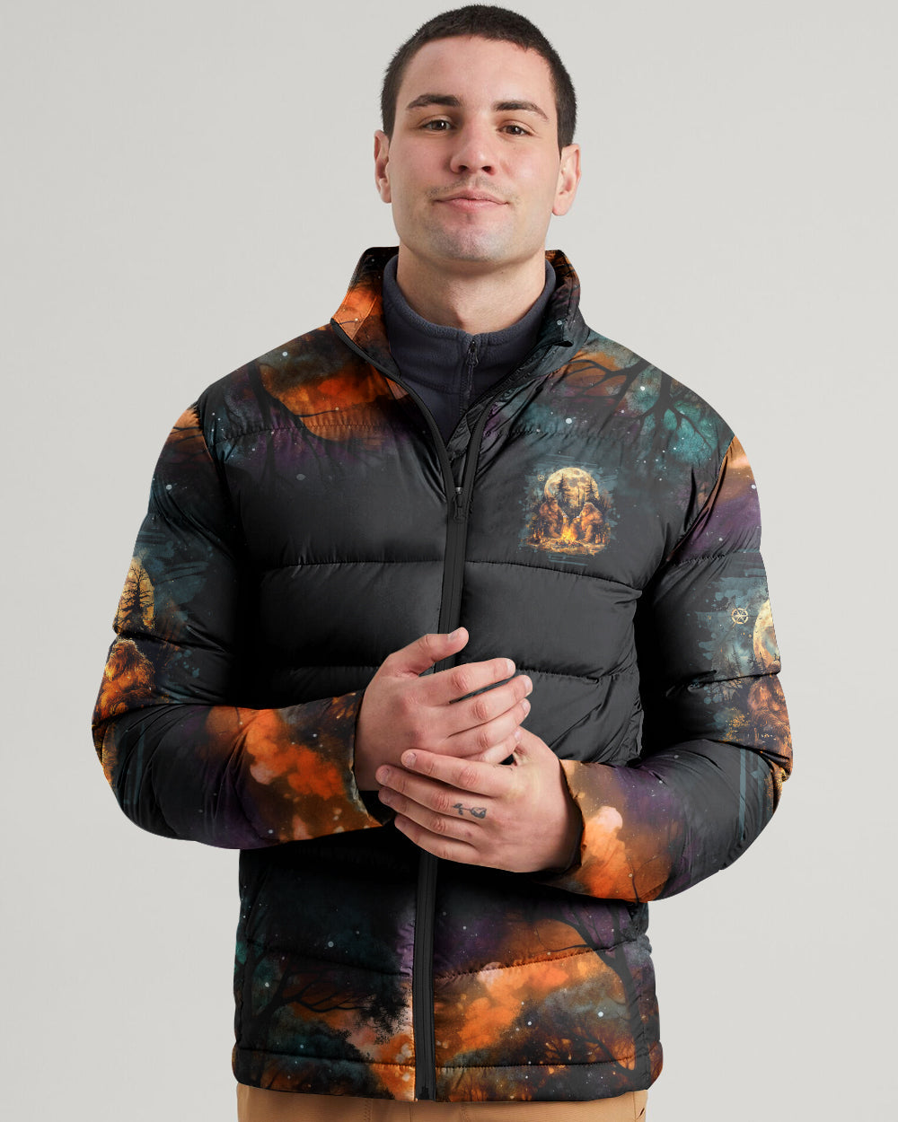 BLISSCORNERS MAKING MEMORIES ONE CAMPFIRE AT A TIME BIGFOOT PUFFER JACKET